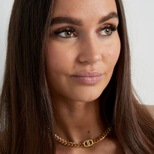 Necklace The Good Life Gold Color Stainless Steel