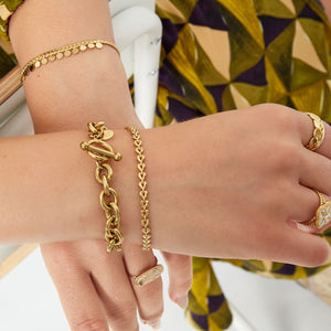 bracelet linked hearts