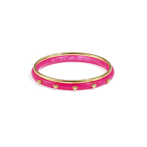 Bangle set with heart detail