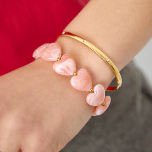 Bangle with subtle stones