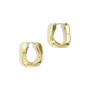 Stainless Steel Hoop Earrings rectangle Casual Daily Simple Series Women's jewelry