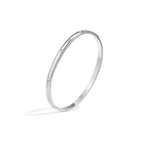Bangle with subtle stones