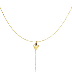 classic heart & pearl necklace