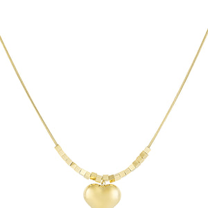 trendy heart necklace