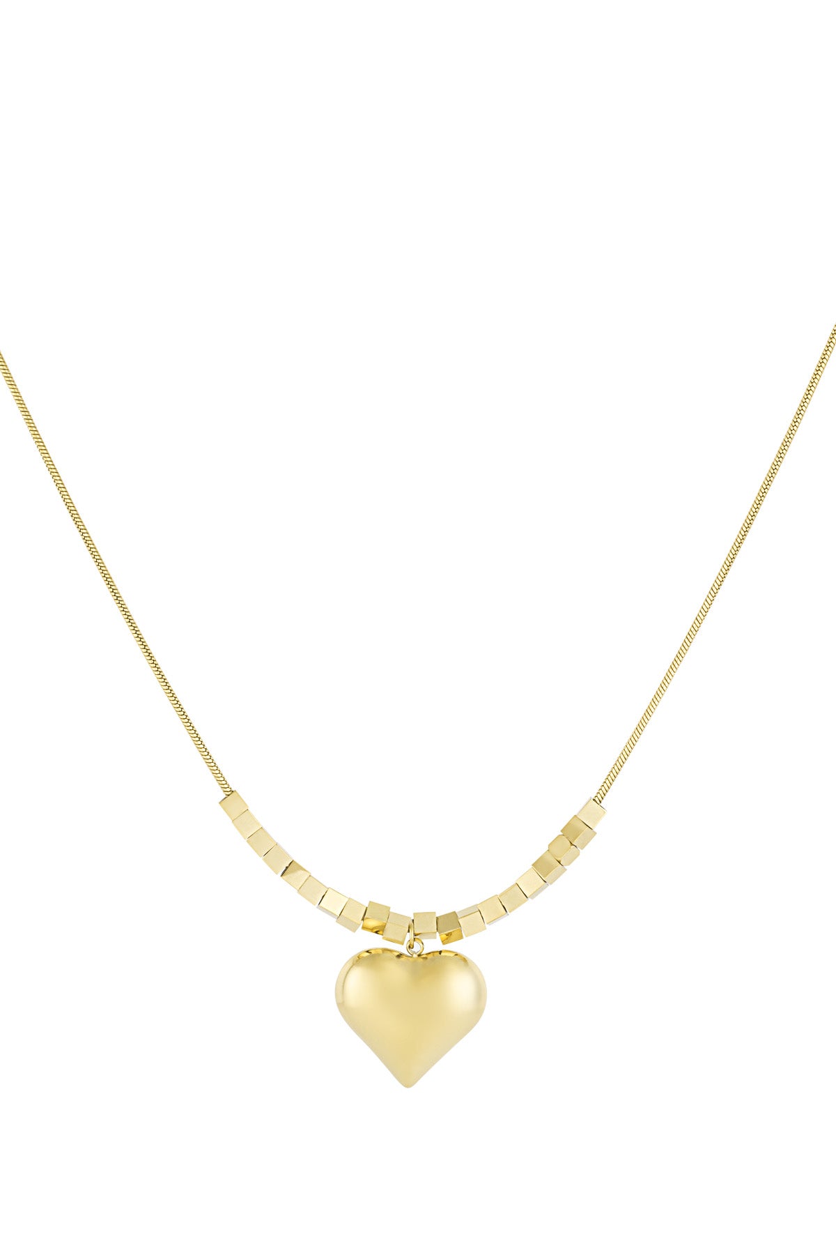 trendy heart necklace