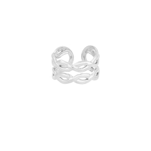 layered swirl ring