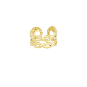 layered swirl ring
