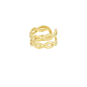layered swirl ring