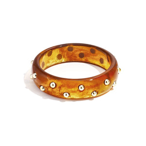 Resin Bangles Solid Color Casual Daily Simple Series Women's jewelry