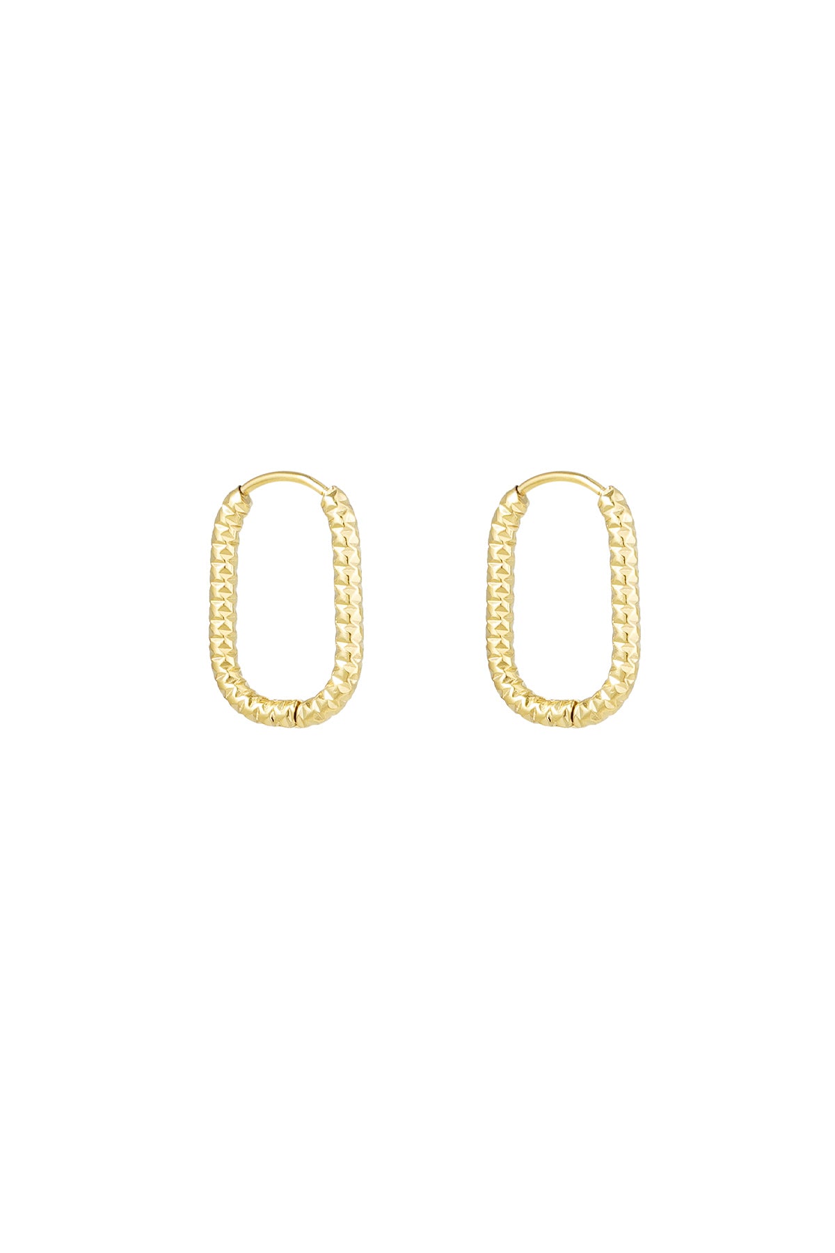earrings ribbed elongated