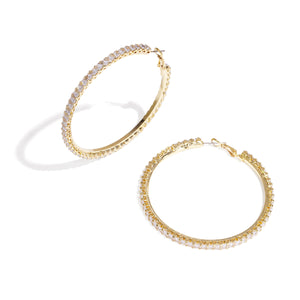 Copper Hoop Earrings Geometric Elegant Christmas Luxurious Series Women's jewelry