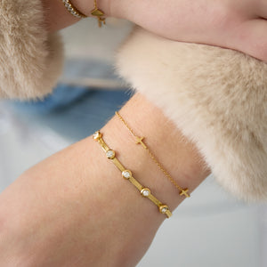 Rhinestone Chain Bracelets Chain Casual Daily Simple Series Women's jewelry