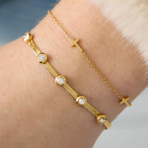 Rhinestone Chain Bracelets Chain Casual Daily Simple Series Women's jewelry
