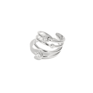 Stainless Steel Statement Rings lines Casual Daily Simple Series Women's jewelry